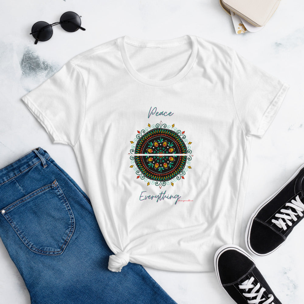 Peace Over Everything Women's short sleeve t-shirt
