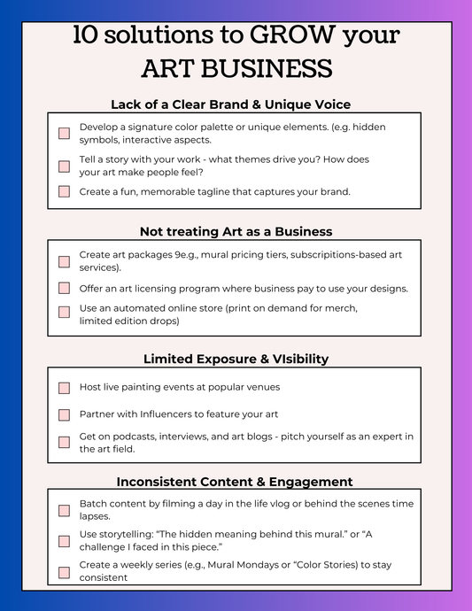 10 ways to grow your ART Business