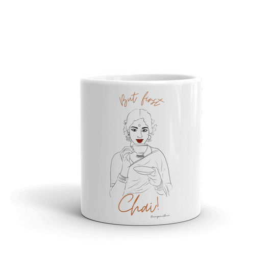 Chai Lover White glossy mug